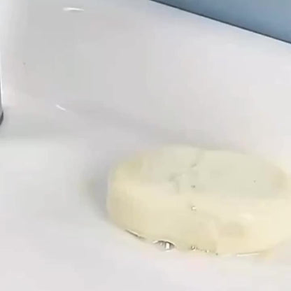 Leaf-Shaped Soap Dish with Drainage, Strong Suction, No Electricity Needed, Enhances Bathroom Decor, Keeps Soap Dry - Green/Gray