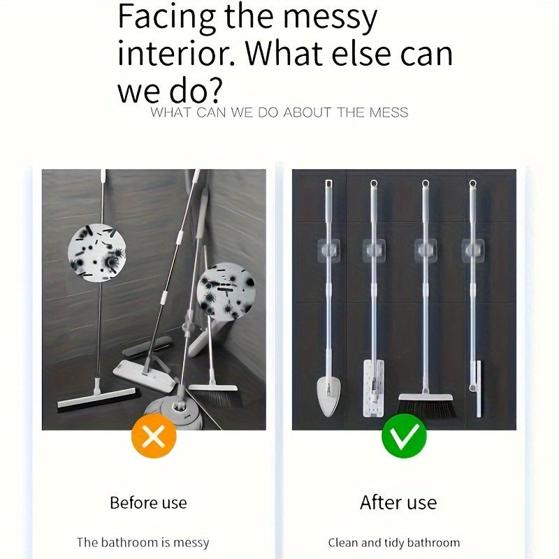 Ensemble de 3 pièces support clip de rangement mural