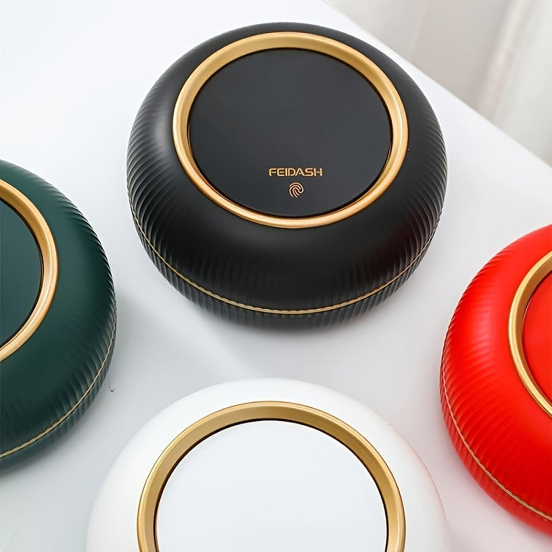 3L Sleek & Stylish Trash Can with Lid - Odor-Blocking, Perfect for Kitchen, Living Room, Bathroom, Office Desk, and Car Accessories