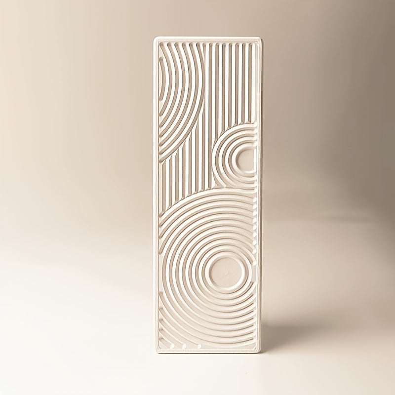 Fast-Dry Diatomaceous Earth Vanity Tray - Absorbent, Non-Slip Countertop Organizer for Bathroom & Kitchen Sink, Multi-Purpose Storage with Unique Stripe Design