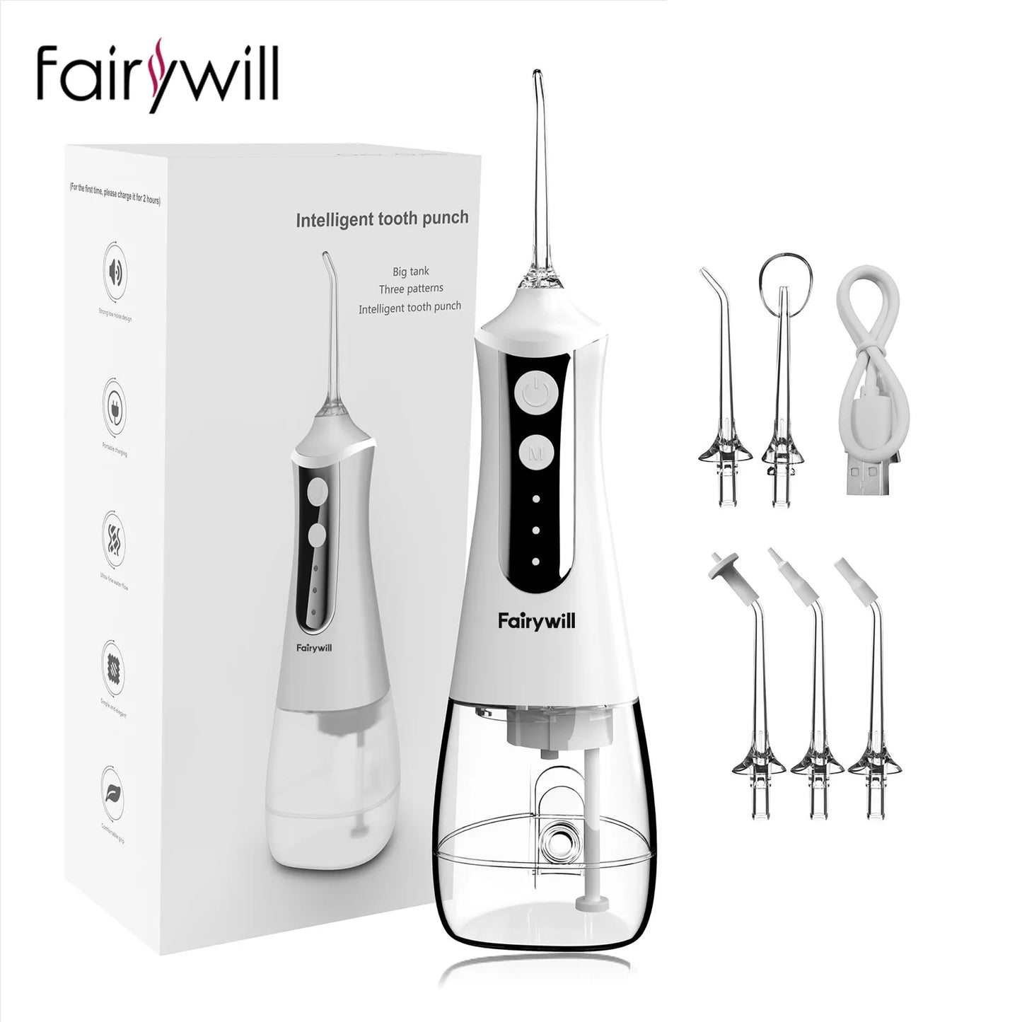 Fairywill-Irrigateur Oral Portable, Hydropulseur Dentaire