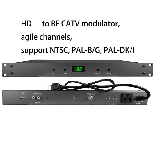 HD to NTSC agys and adjacent channel modulator, HD to PAL-B/G catv, adjacent channel RF modulator