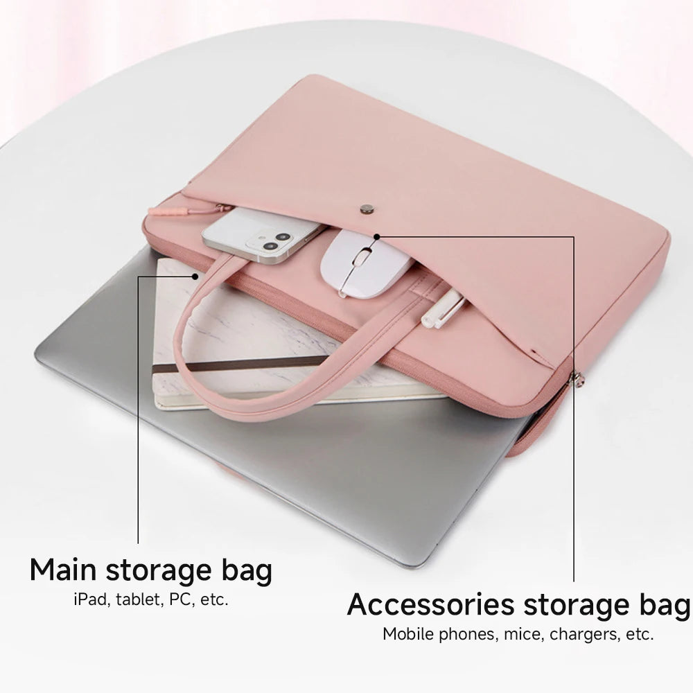 Sac pour ordinateur Portable, sac à main pour tablette, étanche, pour Macbook Air Pro 13 /14 /15.6 pouces, Lenovo Xiaomi HP ASUS Dell