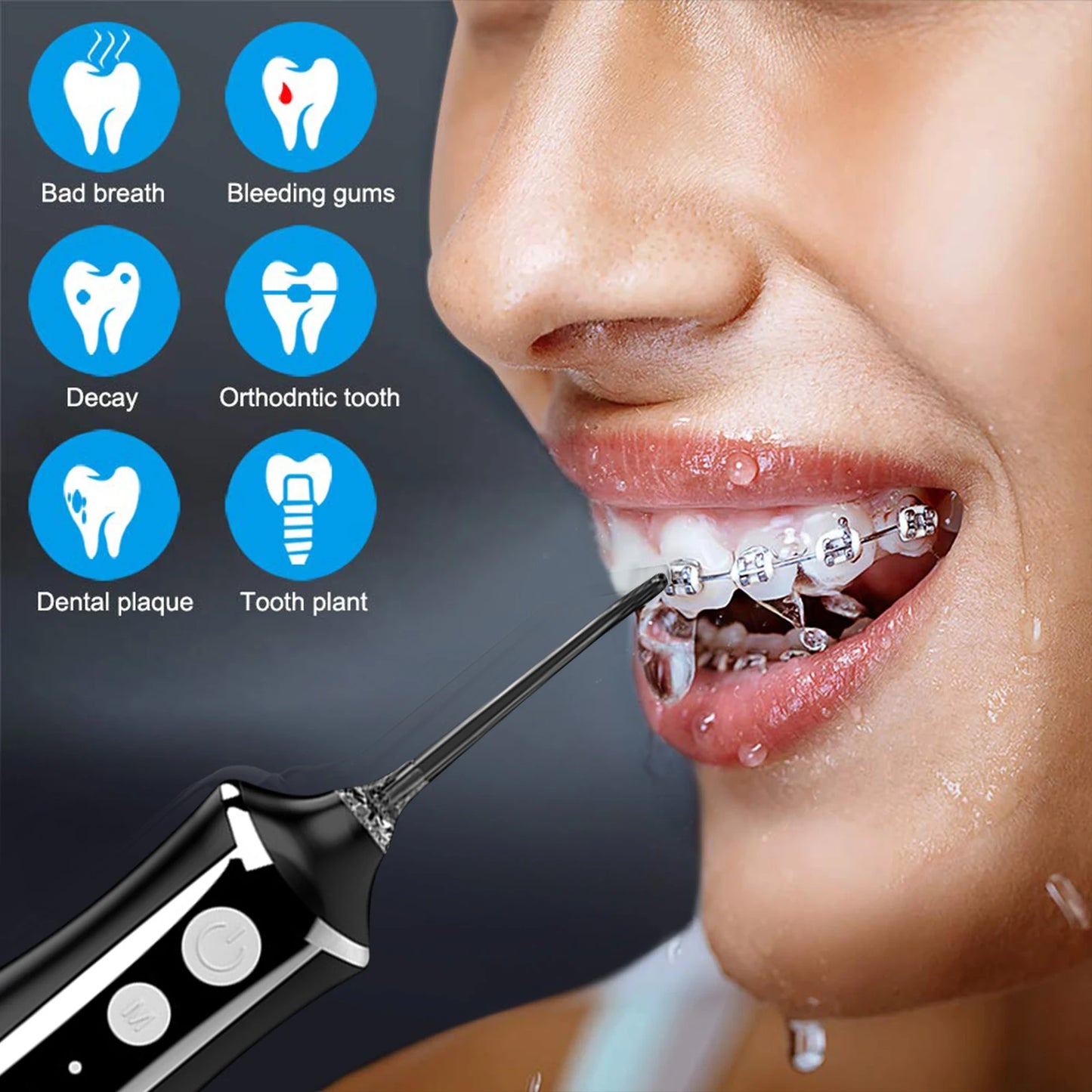 Fairywill-Irrigateur Oral Portable, Hydropulseur Dentaire