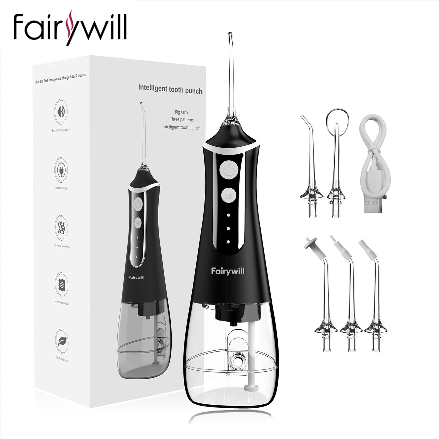 Fairywill-Irrigateur Oral Portable, Hydropulseur Dentaire