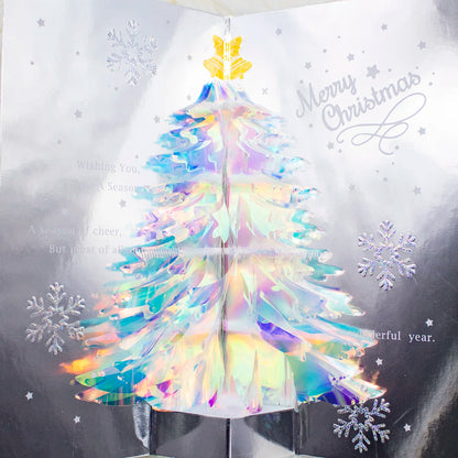 Carte de vministériels x de Noël 3D colorée faite à la main, cartes pop-up créatives, vacances, Thanksgiving, nouvel an, qualité supérieure, nouveau