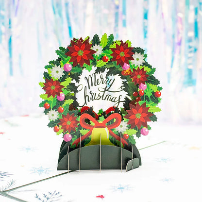 Carte de vministériels x de Noël 3D colorée faite à la main, cartes pop-up créatives, vacances, Thanksgiving, nouvel an, qualité supérieure, nouveau