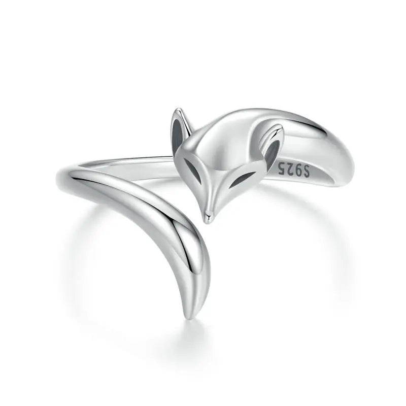 WOSTU-Bagues ajustables en argent regardé 925 pour femme, bijoux originaux empilables, taille ouverte