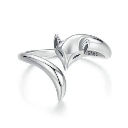 WOSTU-Bagues ajustables en argent regardé 925 pour femme, bijoux originaux empilables, taille ouverte