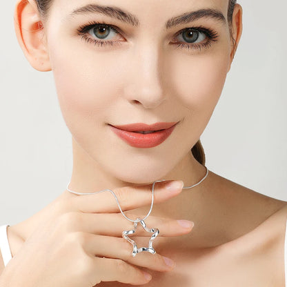 DOTEFFIL – collier avec pendentif étoile de mer en argent Sterling 925, chaîne serpent de 16 à 30 pouces pour femmes, bijoux de fiançailles de mariage à la mode