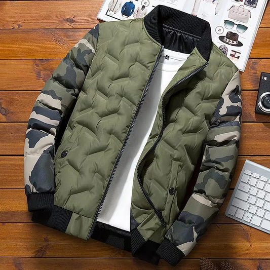 Blouson aviateur Solomon pour hommes, coupe-vent optique, parkas militaires pour hommes chauds, vêtements de combinaison d'hiver