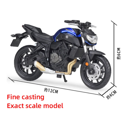 Maisto 1:18 Yamaha 2018 MT-07 Alliage Moulé Sous Pression Moto Modèle Réalisable Shork-Absorbeur Jouet Pour Enfants Cadeaux Jouet Collection