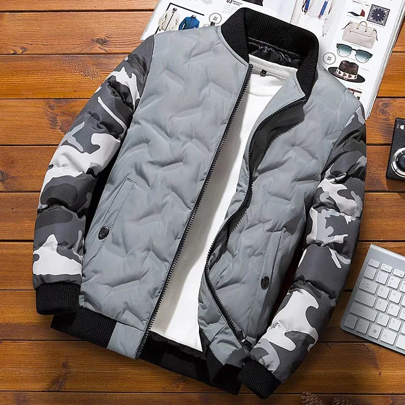 Blouson aviateur Solomon pour hommes, coupe-vent optique, parkas militaires pour hommes chauds, vêtements de combinaison d'hiver
