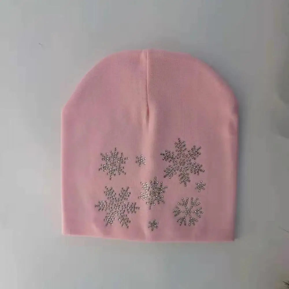Bonnet de princesse en coton avec diamant pour bébé fille et garçon, casquette pour enfant en bas âge, automne