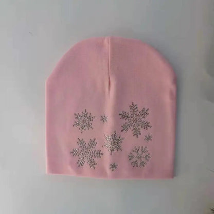 Bonnet de princesse en coton avec diamant pour bébé fille et garçon, casquette pour enfant en bas âge, automne