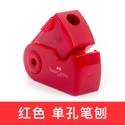 Faber-castell – Mini taille-crayon à commande manuelle, 1 pièce, 1827, rouleaux simples/doubles, Push-Pull, taille-crayon pour fournitures scolaires