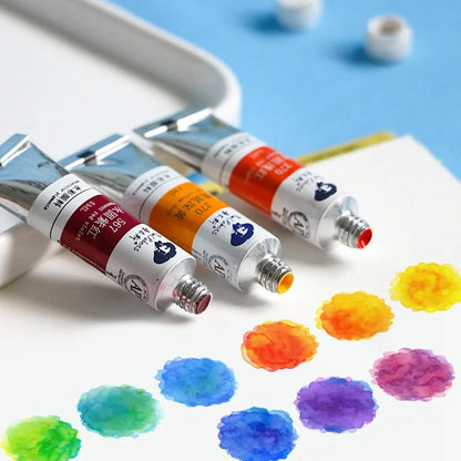 Paul Rubens – ensemble de tubes de peintures à l'aquarelle, 5ml, 18/24/36 couleurs, pigments de peinture aquarelle pour débutants, fournitures d'art pour dessin