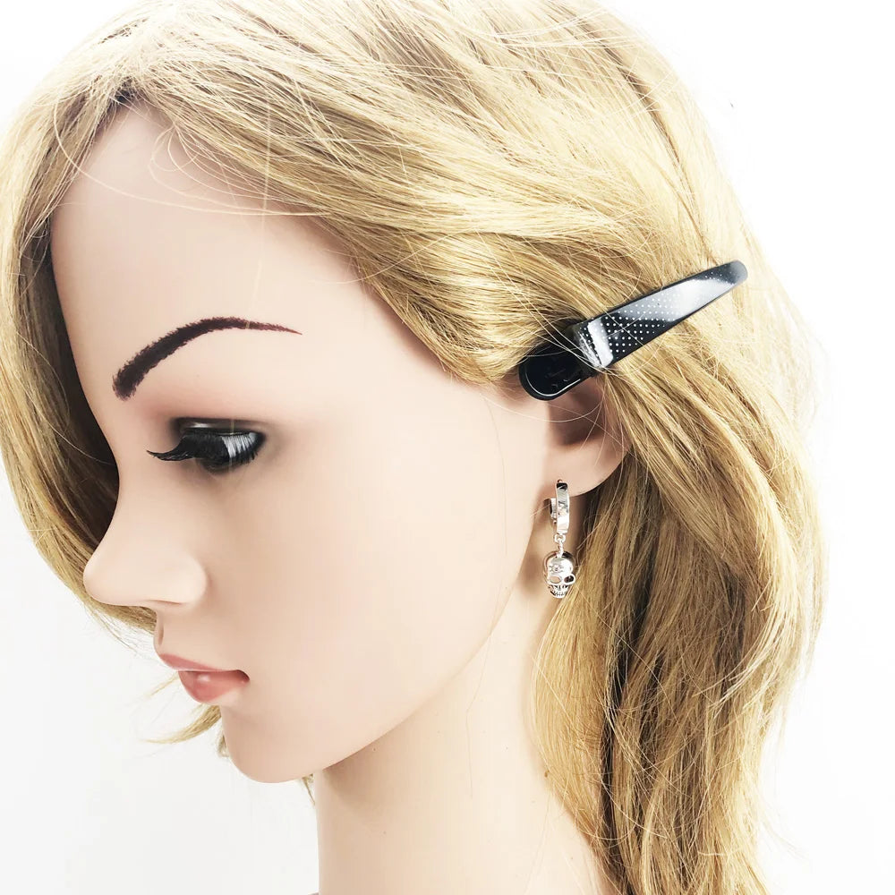 Boucles d'oreilles créoles articulées crâne tout nouveau cadeau en argent Sterling 925 Style européen bijoux fins à la mode pour femmes hommes