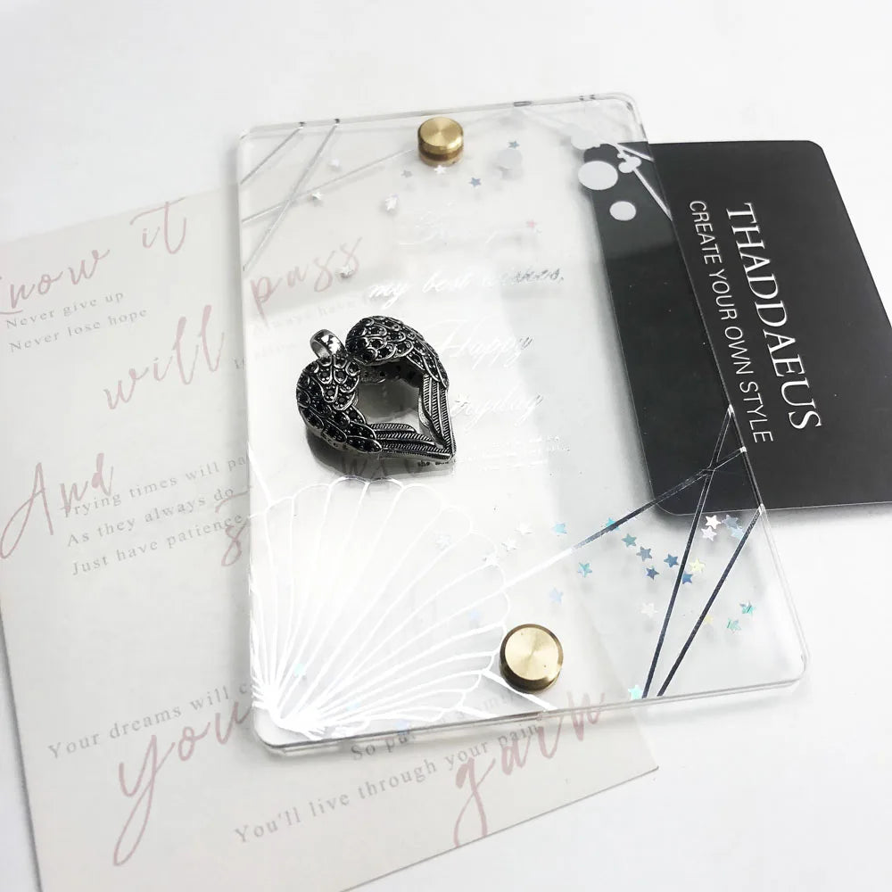 Pendentif ailes coeur, 2019 tout nouveau Bijoux de mode Europe Bijoux accessoires à la mode 925 en argent Sterling cadeau pour femme hommes