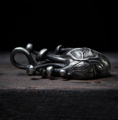 Collier avec pendentif en forme de cœur pour hommes, en acier inoxydable 316L, Style gothique, cadeau d'halloween pour Couple et ami, livraison directe, 2021