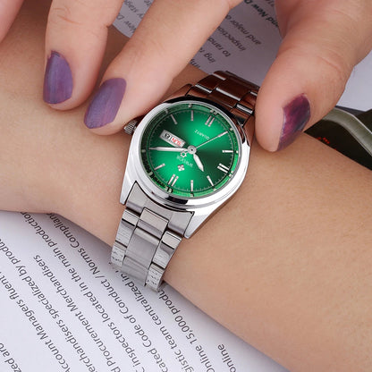 WWOOR-Montre à Quartz en Acier Inoxydable pour Femme, Étanche,