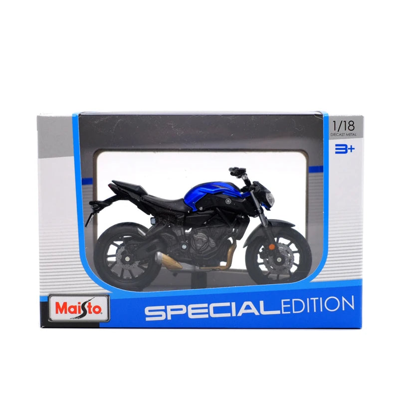 Maisto 1:18 Yamaha 2018 MT-07 Alliage Moulé Sous Pression Moto Modèle Réalisable Shork-Absorbeur Jouet Pour Enfants Cadeaux Jouet Collection