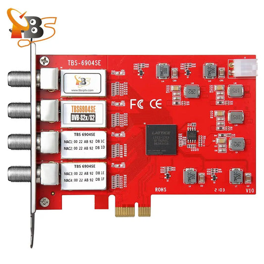 Facades tuner carte TBS6904se DVB-S ltS2X facades Tuner PCIe carte pour regarder et Static Digital Satellite FTA TV canaux sur PC