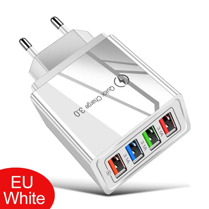 Chargeur USB 3A 4 ports USB Charge rapide 3.0