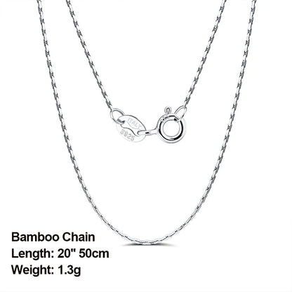 ORSA JEWELS véritable 925 collier en argent Sterling Figaro joint torique chaîne de cou torsadé serpent barre singapour boîte chaîne collier femmes 1