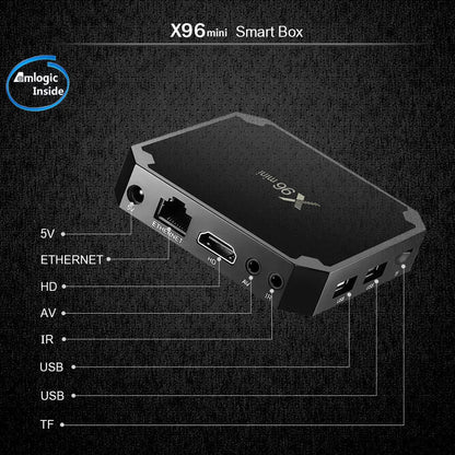 X96 mini android 9.0 boîtier de télévision intelligent 1GB 8GB 2GB 16GB Amlogic S905W navire de france i8 KB android x96mini décodeur de télévision