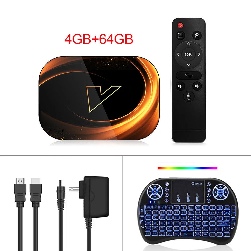 VONTAR X3 4GB 128GB 8K TV BOX Android 9 Smart Android TVBOX 9.0 Amlogic S905X3 Wifi 1080P BT 4K décodeur 4GB 64GB 32GB