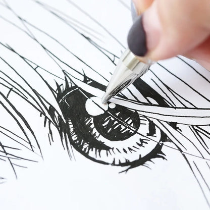 Ensemble de stylos à Gel blanc Premium, 3 pièces, pointe Fine de 0.6mm,