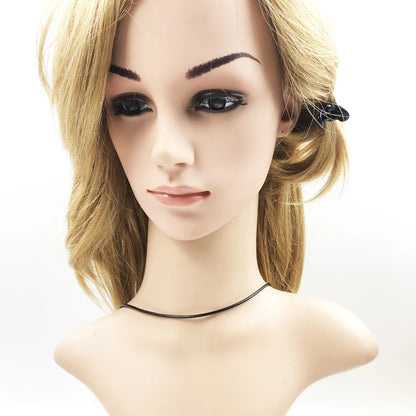 Collier en corde de cire avec ruban noir, tout nouveau brin, bijoux à la mode, Style européen, en argent Sterling 925, cadeau pour hommes et femmes