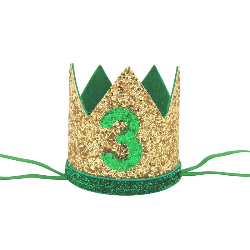 1 pièces bébé garçon 1 2 3 4 5 6 anniversaire bandeau couronne bandeau bébé douche chapeau Photo accessoire enfants 1er joyeux anniversaire fête décoration