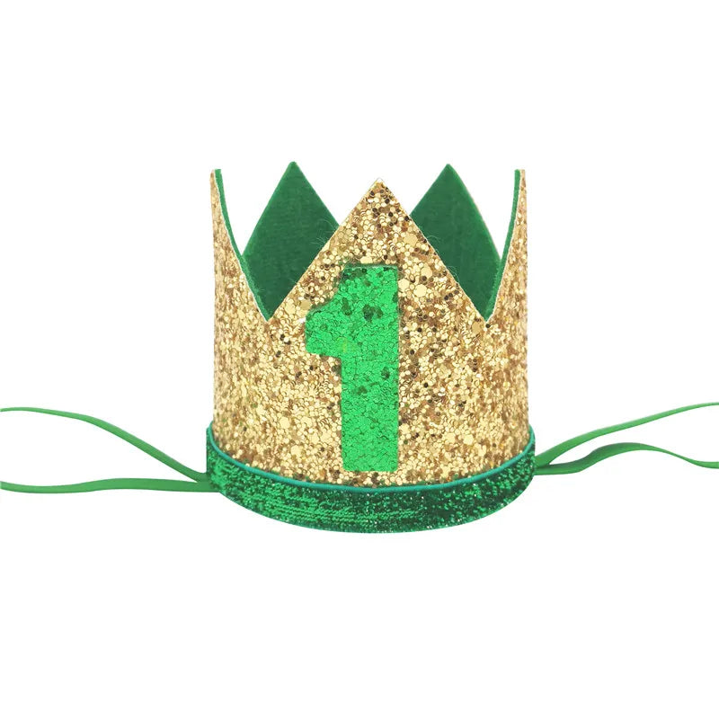 1 pièces bébé garçon 1 2 3 4 5 6 anniversaire bandeau couronne bandeau bébé douche chapeau Photo accessoire enfants 1er joyeux anniversaire fête décoration