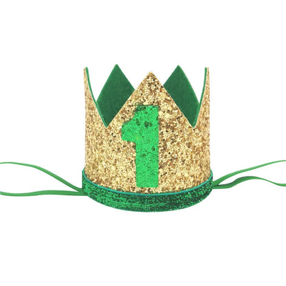 1 pièces bébé garçon 1 2 3 4 5 6 anniversaire bandeau couronne bandeau bébé douche chapeau Photo accessoire enfants 1er joyeux anniversaire fête décoration