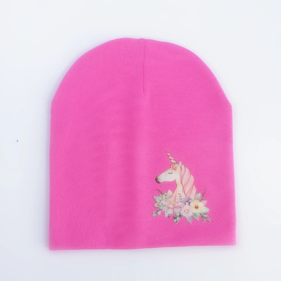Chapeau de bébé en coton, printemps automne, mode monstre dinosaure licorne, bonnet pour enfants, garçon et fille, chapeau pour enfants