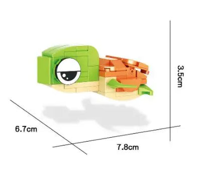 Vente unique créatif 3D Mini Animal bloc ensemble bricolage chien tigre lapin écureuil pingouin hibou Koala vache construction brique jouet pour les enfants