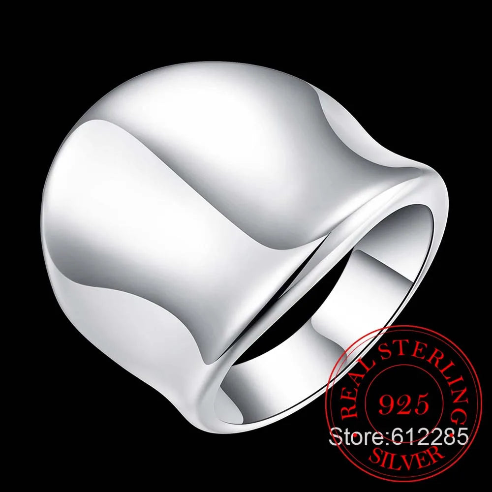 Bague en argent Sterling 925 pour femme, bijou De grande dimension,