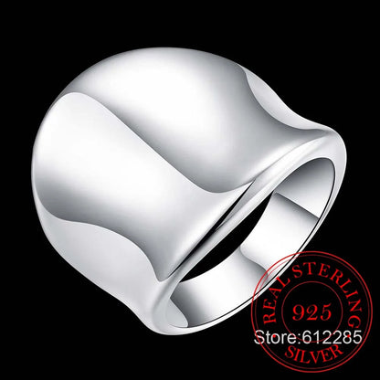 Bague en argent Sterling 925 pour femme, bijou De grande dimension,
