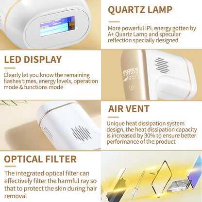 Épilateur Laser IPL 3 en 1 pour femmes et hommes, rasoir, traitement de l'acné, à la maison, Bikini, tondeuse, livraison directe