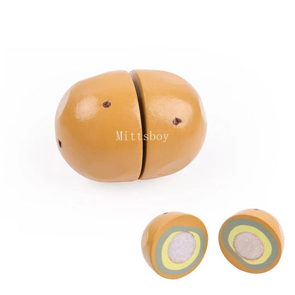 Jouets de cuisine fruits coupés en pâte, jouet en bois, Chechele nourriture fruits légumes jouets éducatifs Puzzle pour enfants cadeaux 1 pièce