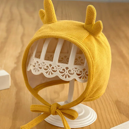 Mignon chat oreille bébé chapeau automne hiver doux bébé garçon fille casquette oreille couleur unie Protection chapeaux nouveau-né Bonnet Bonnet Enfant