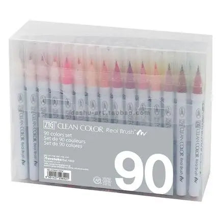 ZIG Kuretake Brosse Stylos Couleur Propre Brosse Réelle Ensemble RB-6000AT Japon