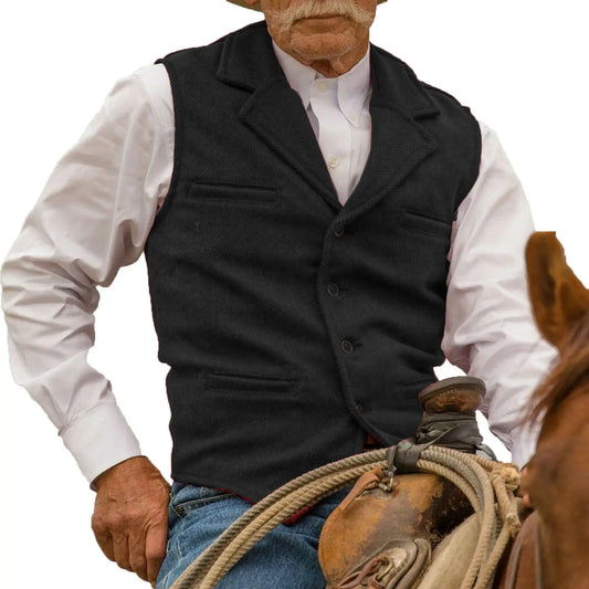 Gilet Steampunk de Style Cowboy Occidental pour Hommes, Glaçure Trempée, Rétro, Mariage
