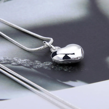DOTEFFIL – collier avec pendentif en forme de petit cœur en argent Sterling 925, chaîne serpent de 16 à 30 pouces pour femmes, breloque de mariage, bijoux à la mode
