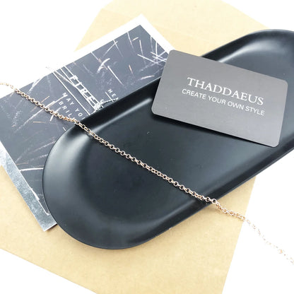 Collier chaîne Belcher rond, 2017 tout nouveau brin Bijoux de mode Style européen Bijoux en or Rose cadeau pour hommes femmes
