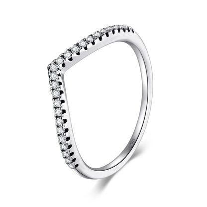 Modian – Bagues empilables en argent sterling 925 pour femme, bijoux en zircons cubiques CZ transparents, mode Instagram, idée cadeau pour couple, 3 styles