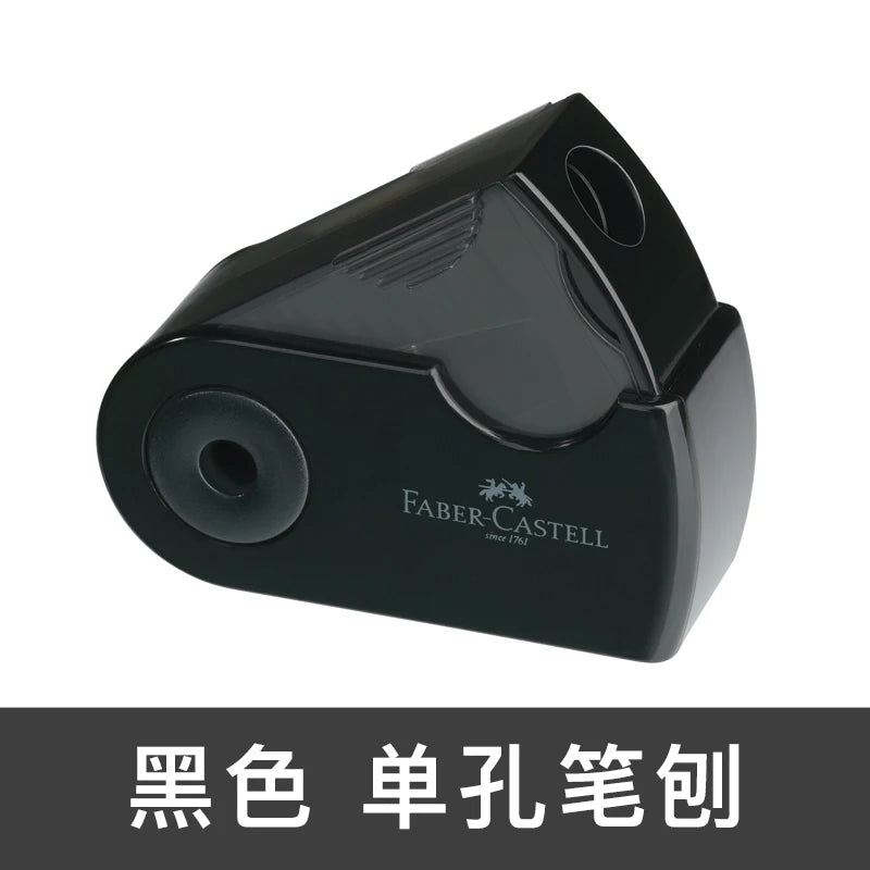 Faber-castell – Mini taille-crayon à commande manuelle, 1 pièce, 1827, rouleaux simples/doubles, Push-Pull, taille-crayon pour fournitures scolaires