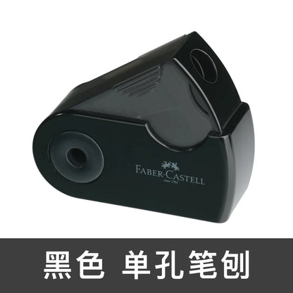 Faber-castell – Mini taille-crayon à commande manuelle, 1 pièce, 1827, rouleaux simples/doubles, Push-Pull, taille-crayon pour fournitures scolaires